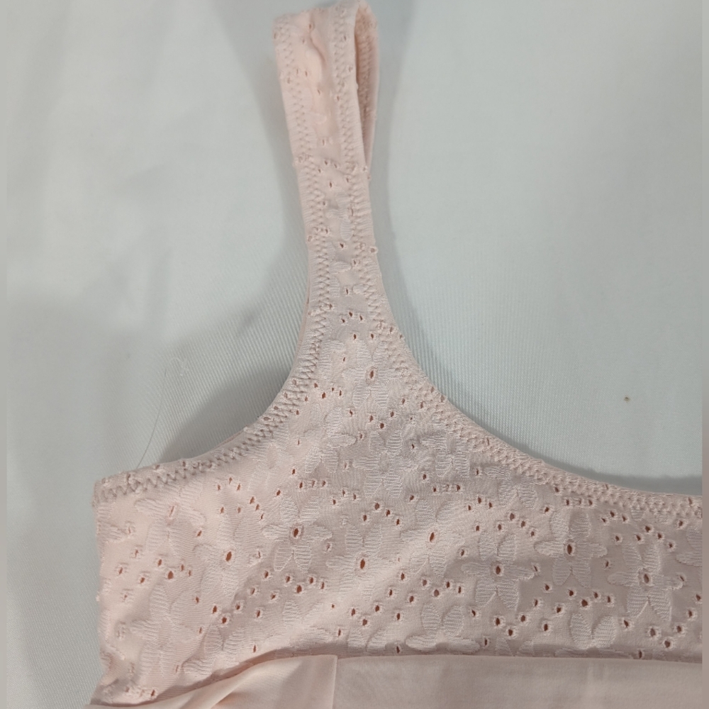 NWOT PacSun Eco Swim Floral Eyelet Mauve/Pink One-Piece Swimsuit  Size M - Picture 4 of 10